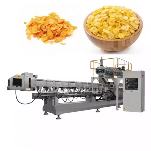 How does a cornflake production line work?