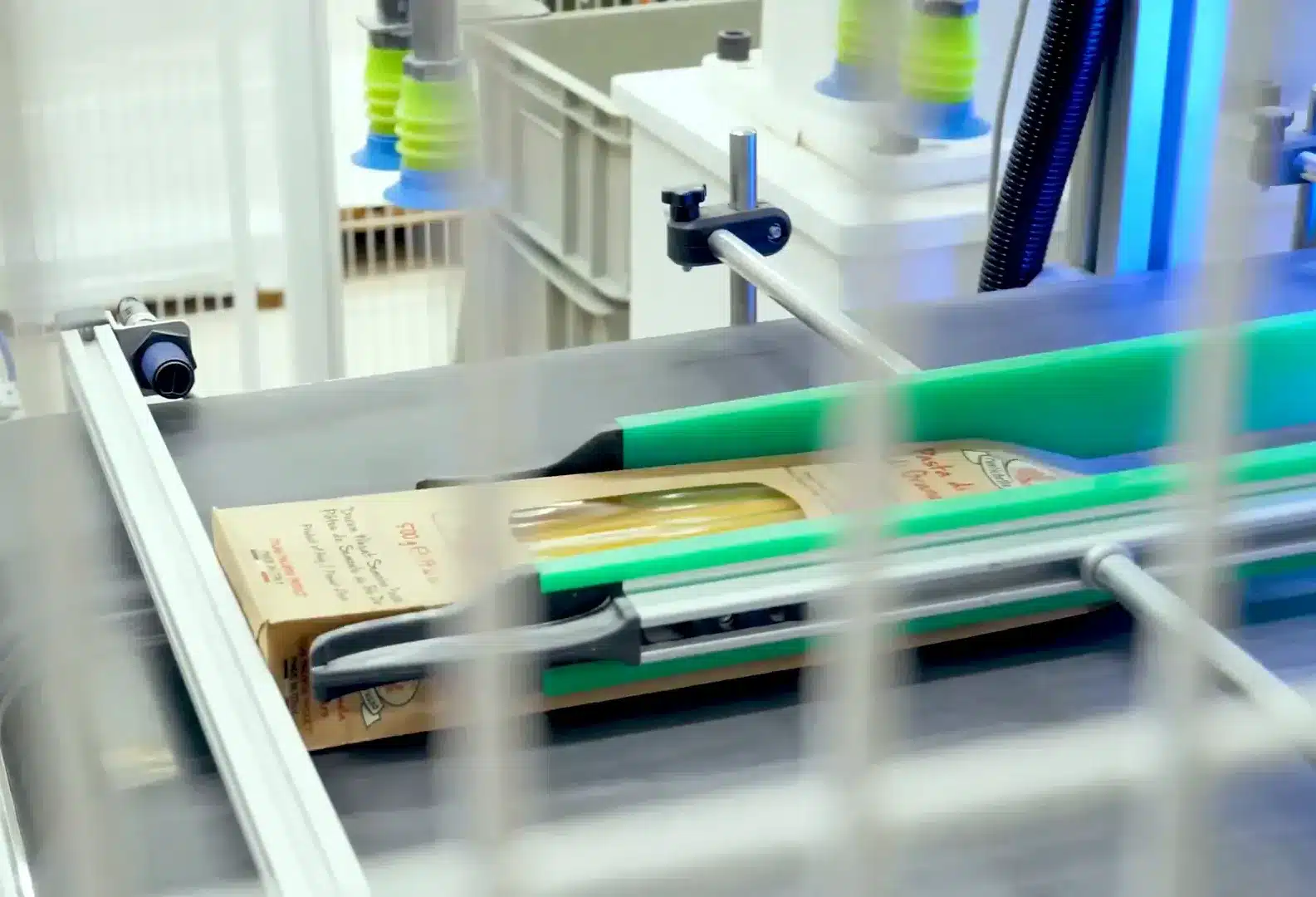 Quality control checks in a pasta factory