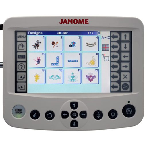 What Accessories and Downloads are Available for the Janome MB-7