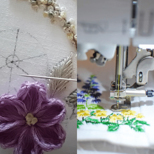 What Are the Differences Between Machine and Hand Embroidery