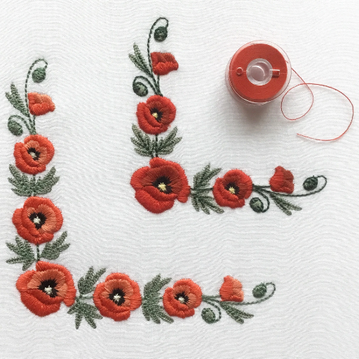 What sizes are available for machine embroidery designs
