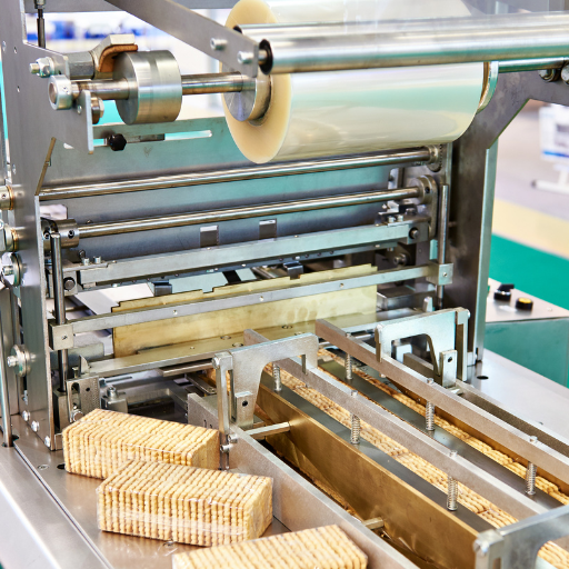 How do industrial cookie packaging machines ensure food safety and product freshness