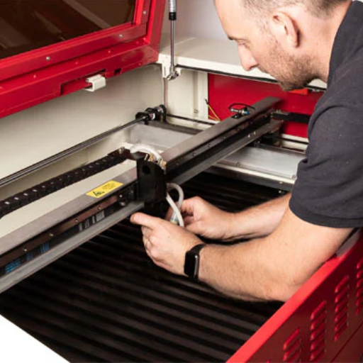 How do you maintain and troubleshoot your laser etching machine?