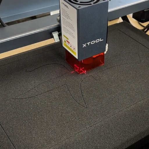 What are the advantages of using a laser cutter for foam?