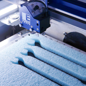 What types of foam can be cut with a laser cutter?
