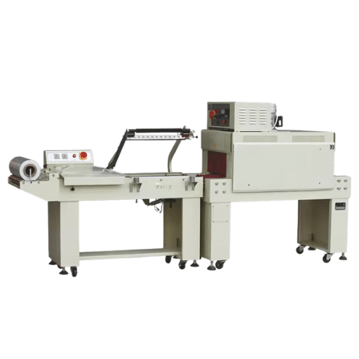 What types of shrink packaging machines are available for different production needs