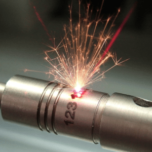 Which process is better for marking metal surfaces?